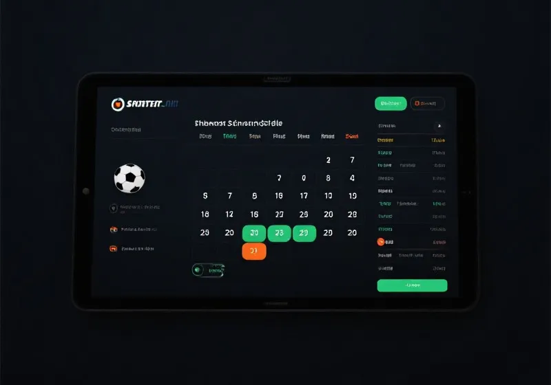 赛程信息界面示意图