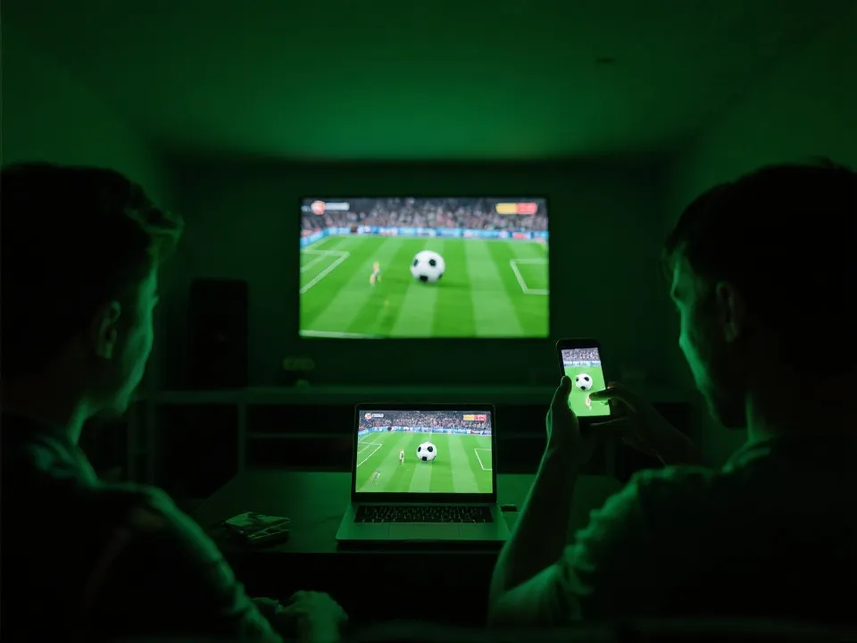 高清足球直播观看场景